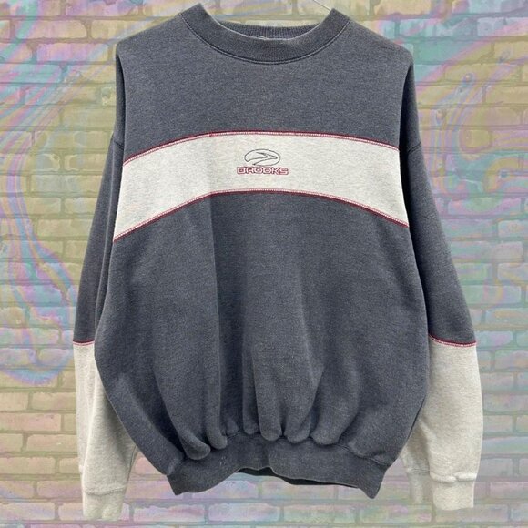 Vintage 90s Brooks Sports Oversized Sweatshirt Size Small - Picture 1 of 5